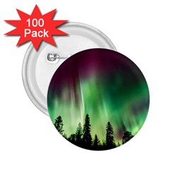 Aurora Borealis Northern Lights Nature 2.25  Buttons (100 pack) 