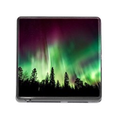 Aurora Borealis Northern Lights Nature Memory Card Reader (Square 5 Slot)