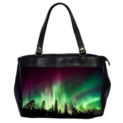 Aurora Borealis Northern Lights Nature Oversize Office Handbag (2 Sides)