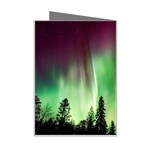 Aurora Borealis Northern Lights Nature Mini Greeting Card Right