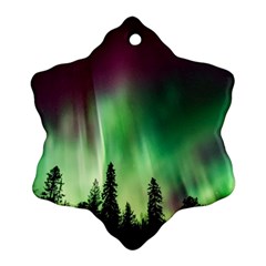 Aurora Borealis Northern Lights Nature Ornament (Snowflake)