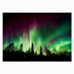 Aurora Borealis Northern Lights Nature Large Glasses Cloth by Ravend