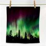 Aurora Borealis Northern Lights Nature Face Towel Front