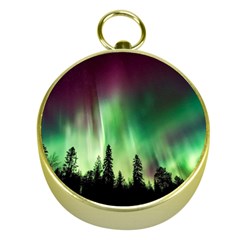 Aurora Borealis Northern Lights Nature Gold Compasses