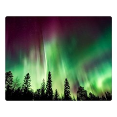 Aurora Borealis Northern Lights Nature Premium Plush Fleece Blanket (Large)