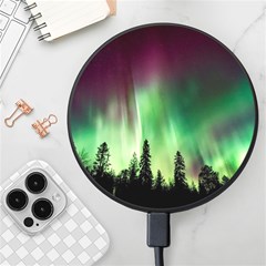 Aurora Borealis Northern Lights Nature Wireless Fast Charger(black) by Ravend