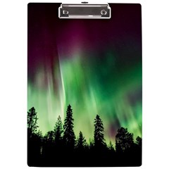 Aurora Borealis Northern Lights Nature A4 Acrylic Clipboard by Ravend