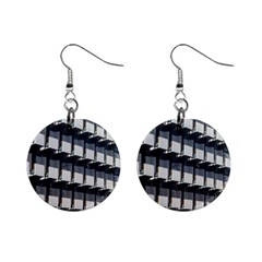 Balcony Pattern Mini Button Earrings by artworkshop