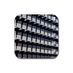 Balcony Pattern Rubber Coaster (square) by artworkshop