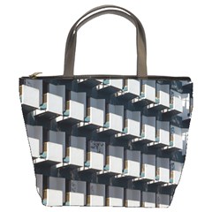 Balcony Pattern Bucket Bag by artworkshop