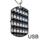 Balcony pattern Dog Tag USB Flash (Two Sides) Front