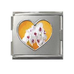 Boards Decoration Flower Flower Room Mega Link Heart Italian Charm (18mm) by artworkshop