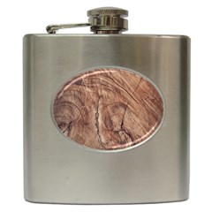 Brown Close Up Hd Wallpaper Surface Hip Flask (6 Oz) by artworkshop