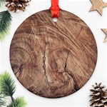 Brown Close Up Hd Wallpaper Surface Round Ornament (Two Sides) Front