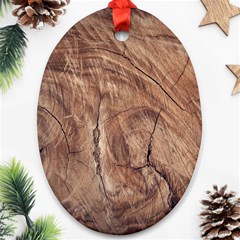 Brown Close Up Hd Wallpaper Surface Oval Ornament (two Sides) by artworkshop