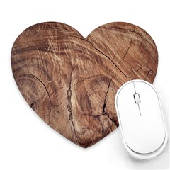 Brown Close Up Hd Wallpaper Surface Heart Mousepad by artworkshop