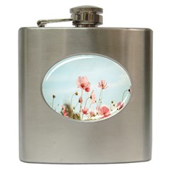 Cosmos Flower Blossom In Garden Hip Flask (6 Oz) by artworkshop