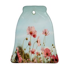 Cosmos Flower Blossom In Garden Bell Ornament (two Sides) by artworkshop