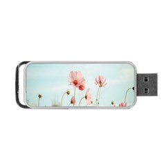 Cosmos Flower Blossom In Garden Portable Usb Flash (two Sides) by artworkshop