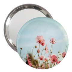 Cosmos Flower Blossom In Garden 3  Handbag Mirrors by artworkshop