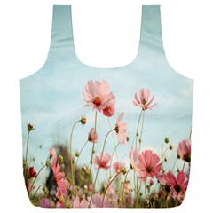 Cosmos Flower Blossom In Garden Full Print Recycle Bag (xxl) by artworkshop