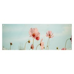 Cosmos Flower Blossom In Garden Banner And Sign 8  X 3  by artworkshop