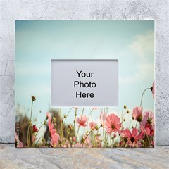 Cosmos Flower Blossom In Garden White Wall Photo Frame 5  X 7  by artworkshop