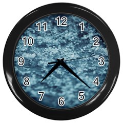 Water Splash Texture  Wall Clock (black) by artworkshop