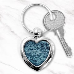 Water Splash Texture  Key Chain (heart) by artworkshop