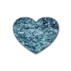 Water Splash Texture  Rubber Coaster (heart) by artworkshop