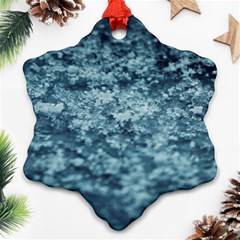 Water Splash Texture  Snowflake Ornament (two Sides)