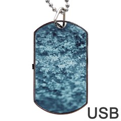 Water Splash Texture  Dog Tag Usb Flash (one Side) by artworkshop