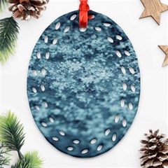 Water Splash Texture  Ornament (oval Filigree) by artworkshop