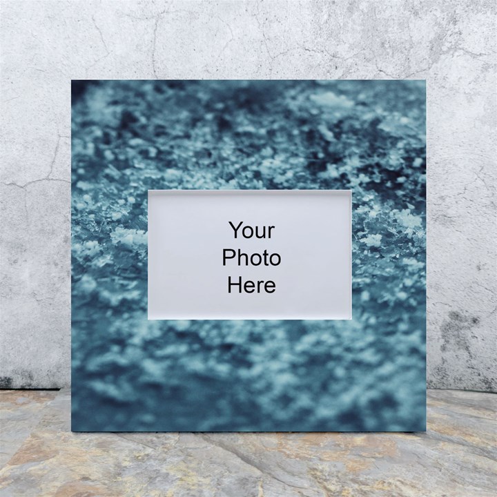 Water Splash Texture  White Box Photo Frame 4  x 6 