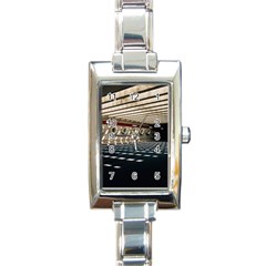 Dark Tunnels Within A Tunnel Rectangle Italian Charm Watch by artworkshop