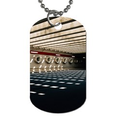 Dark Tunnels Within A Tunnel Dog Tag (one Side) by artworkshop