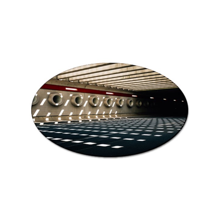 Dark tunnels within a tunnel Sticker Oval (100 pack)