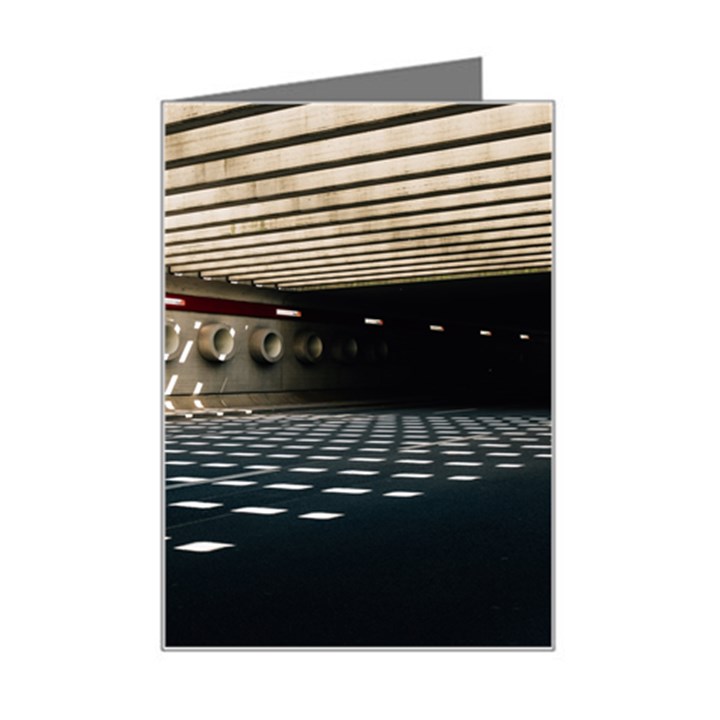 Dark tunnels within a tunnel Mini Greeting Card