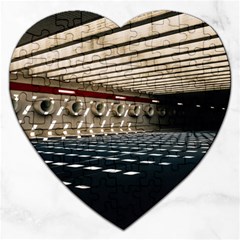 Dark Tunnels Within A Tunnel Jigsaw Puzzle (heart) by artworkshop