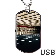 Dark Tunnels Within A Tunnel Dog Tag Usb Flash (two Sides) by artworkshop