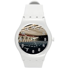 Dark Tunnels Within A Tunnel Round Plastic Sport Watch (m) by artworkshop