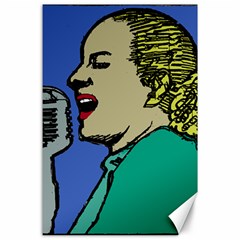 Evita Pop Art Style Graphic Canvas 24  X 36  by dflcprintsclothing