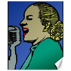 Evita Pop Art Style Graphic Canvas 11  X 14  by dflcprintsclothing