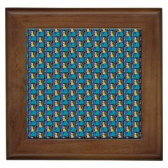 Evita Pop Art Style Graphic Motif Pattern Framed Tile by dflcprintsclothing