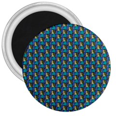 Evita Pop Art Style Graphic Motif Pattern 3  Magnets by dflcprintsclothing