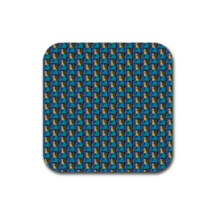 Evita Pop Art Style Graphic Motif Pattern Rubber Coaster (square) by dflcprintsclothing