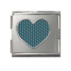 Evita Pop Art Style Graphic Motif Pattern Mega Link Heart Italian Charm (18mm) by dflcprintsclothing