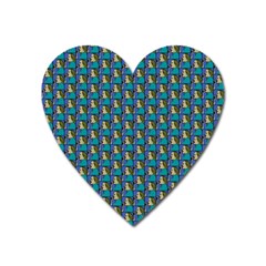 Evita Pop Art Style Graphic Motif Pattern Heart Magnet by dflcprintsclothing