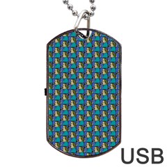 Evita Pop Art Style Graphic Motif Pattern Dog Tag Usb Flash (one Side) by dflcprintsclothing