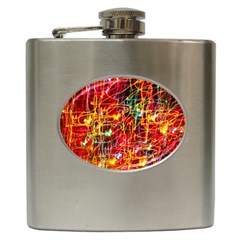 Design Art Pattern Hip Flask (6 Oz) by artworkshop